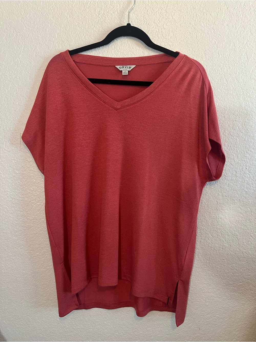 Orvis Women's V-Neck Short Sleeve Tunic - Dusty Rose